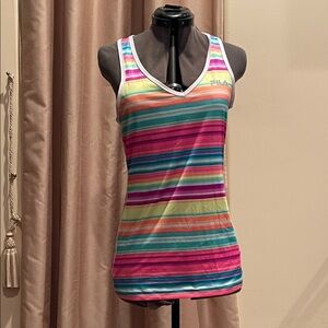 Fila Multicolor Striped Tank Top (M)